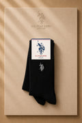 U.S. polo assn. Erkek 2'li Paket Çorap Siyah