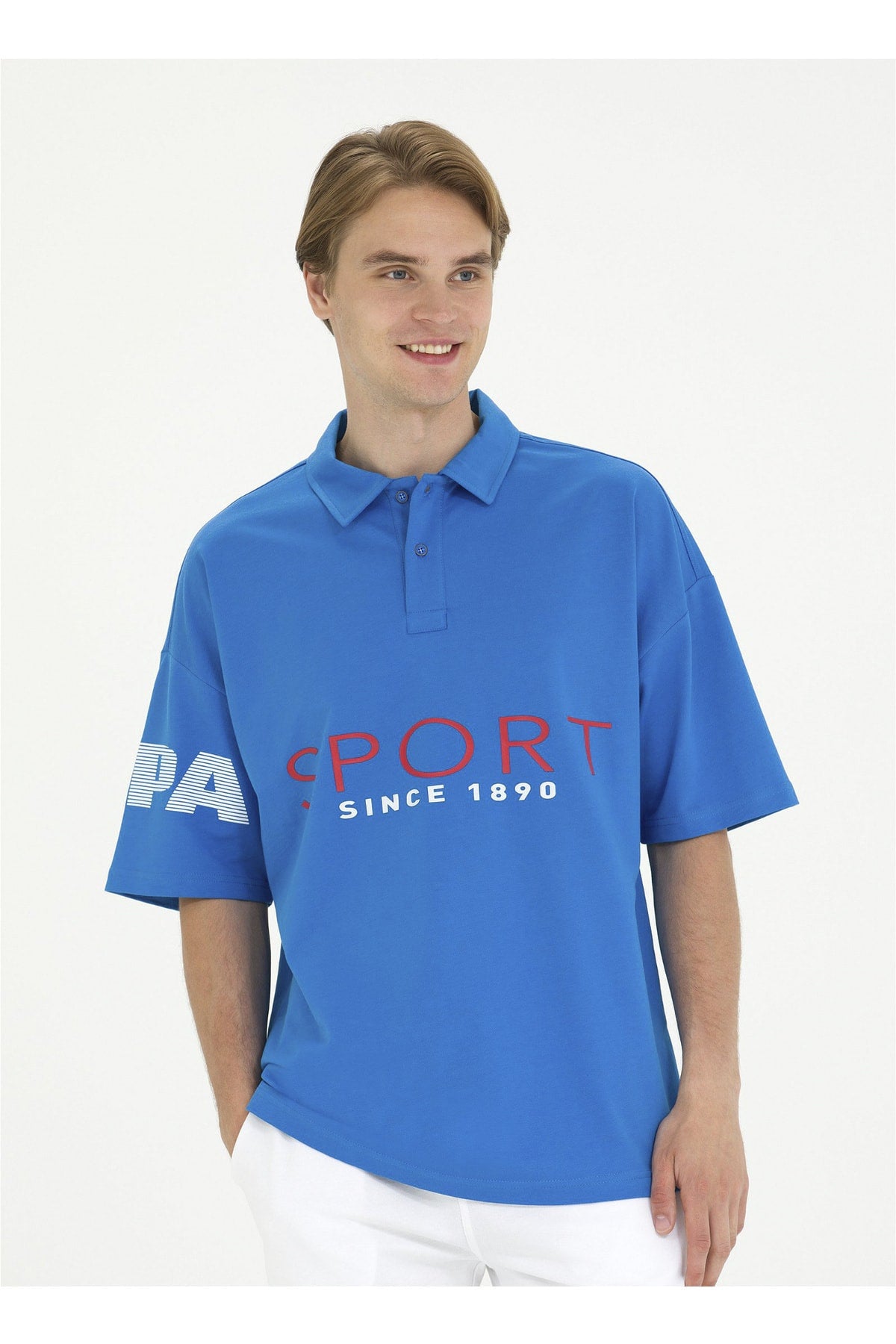 U.S. Polo Assn. Polo Yaka Saks Erkek T-Shirt RC-MOYA